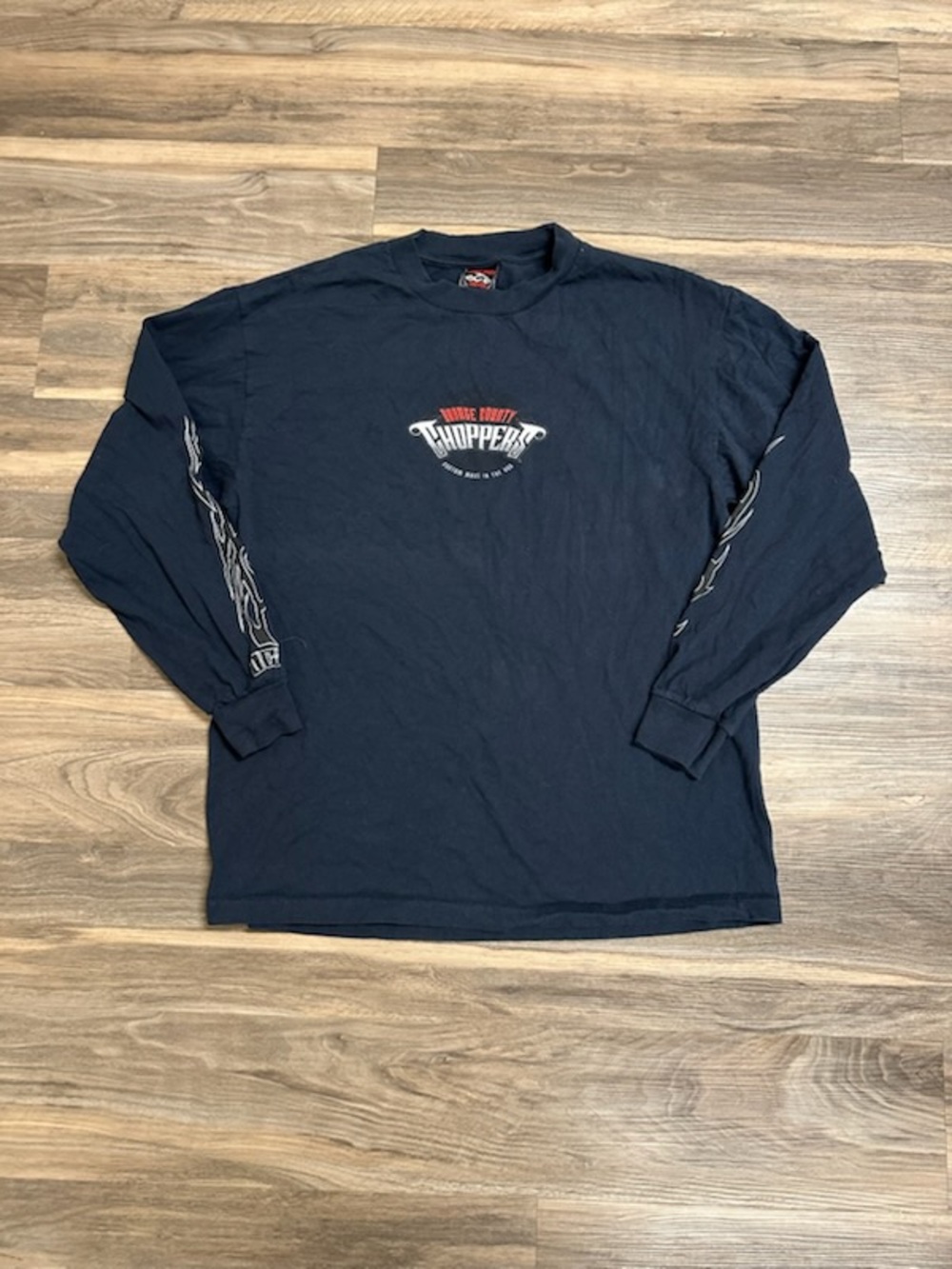 2004 Y2K Orange County Choppers Black Cotton Long Sleeve Shirt